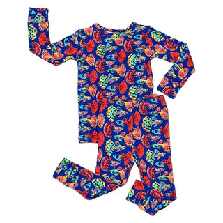 Bamboo Long Sleeve Pajama Set - Guppies (Fish) Baby & Toddler Sleepwear