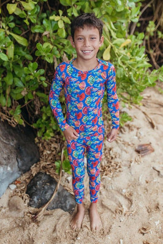 Bamboo Long Sleeve Pajama Set - Guppies (Fish) Baby & Toddler Sleepwear