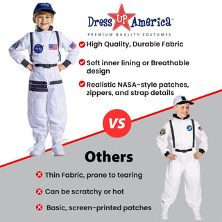 NASA Astronaut Costume, Orange - Kids Dress Up America