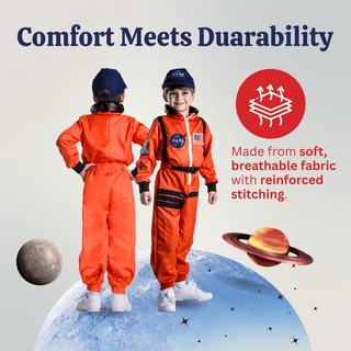 NASA Astronaut Costume, Orange - Kids Dress Up America