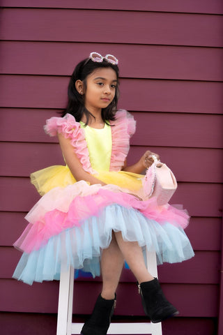 Neon Glow Pastel Princess Dress Dresses Faeella Size: 2