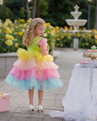 Neon Glow Pastel Princess Dress Dresses Faeella Size: 2