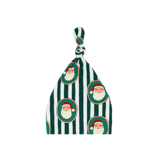 Bamboo Newborn Hat - Green Santa Claus Lane