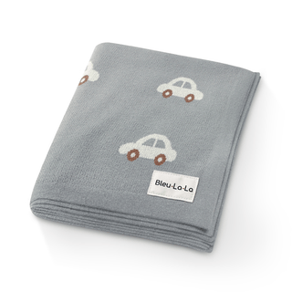 100% Cotton Knit Swaddle Baby Blanket Baby Blanket Bleu La La Color: Sheep - Khaki