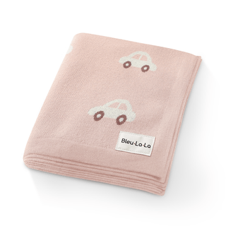 100% Cotton Knit Swaddle Baby Blanket Baby Blanket Bleu La La Color: Cars - Pink