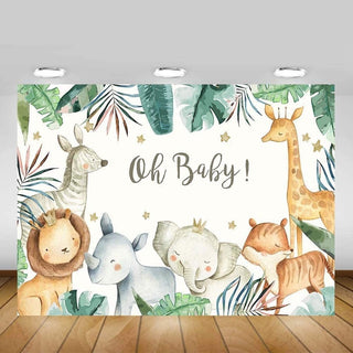 Jungle Baby Shower Backdrop Backdrops Ellie's Party Supply