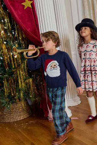 Long Sleeve Oliver Sweater - Santa