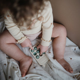 Phone Press Toy Press Toy Mushie Color: Cambridge Blue