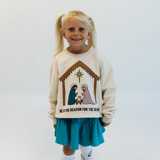 Oversized Drop Shoulder Pullover - The Reason For The Season