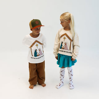 Oversized Drop Shoulder Pullover - The Reason For The Season