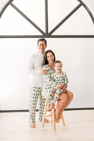 Bamboo Pajama Pants - Aloe Rustic Trees