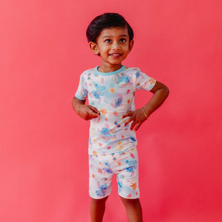 Short Sleeve Pajama Set with Shorts - Disney Stitch Dreamsicles