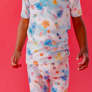 Short Sleeve Pajama Set with Shorts - Disney Stitch Dreamsicles