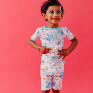 Short Sleeve Pajama Set with Shorts - Disney Stitch Dreamsicles