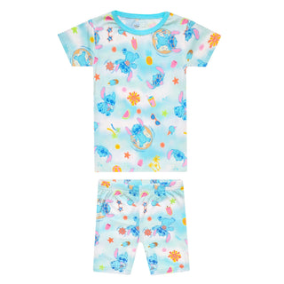 Short Sleeve Pajama Set with Shorts - Disney Stitch Dreamsicles