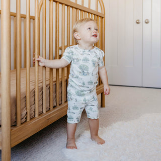 Short Sleeve Pajama Set with Shorts - Hundred Acre Wood