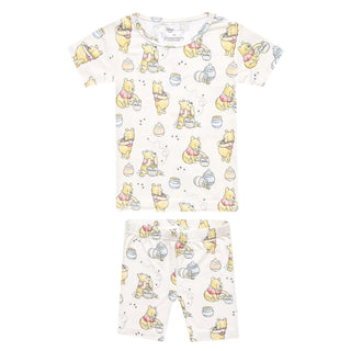 Short Sleeve Pajama Set with Shorts - Hunny