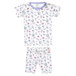 Short Sleeve Pajama Set with Shorts - Minnie Mouse Bowquet