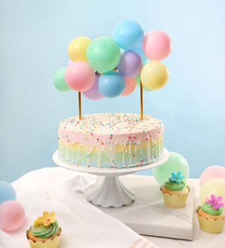 Pastel Rainbow Mini Balloon Cake Topper Cake Toppers Ellie's Party Supply Pump: No Balloon Pump