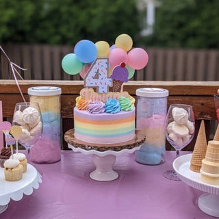 Pastel Rainbow Mini Balloon Cake Topper Cake Toppers Ellie's Party Supply Pump: No Balloon Pump