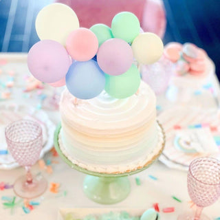 Pastel Rainbow Mini Balloon Cake Topper Cake Toppers Ellie's Party Supply Pump: No Balloon Pump