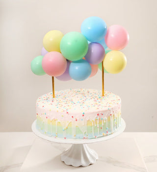 Pastel Rainbow Mini Balloon Cake Topper Cake Toppers Ellie's Party Supply Pump: No Balloon Pump