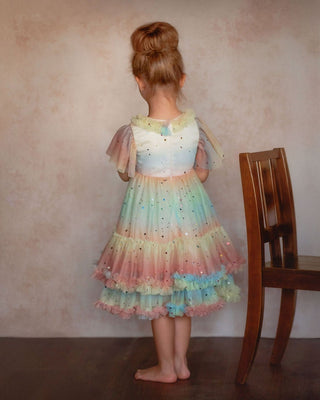 Pastel Stardust Layered Party Dress Dresses Faeella Size: 2
