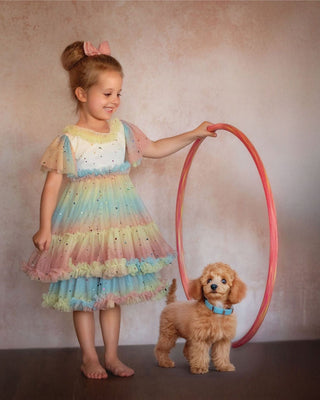 Pastel Stardust Layered Party Dress Dresses Faeella Size: 2