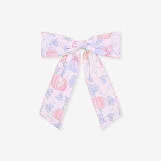 Bamboo Picot Luxe Bow Hair Clip - Posh Pumpkins