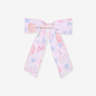 Bamboo Picot Luxe Bow Hair Clip - Posh Pumpkins