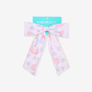 Bamboo Picot Luxe Bow Hair Clip - Posh Pumpkins