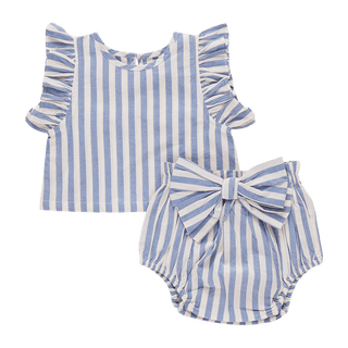 Pink Chicken Abigail 2-Piece Set - Blue Stripe | Baby Riddle