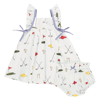 Pink Chicken Ailee Dress Set - Golf Tournament | Baby Riddle