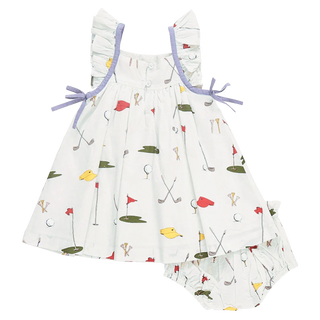 Pink Chicken Ailee Dress Set - Golf Tournament | Baby Riddle 
