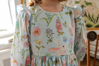 Pink Chicken Brooke Dress - Botanical Bunnies | Baby Riddle