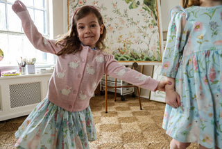 Pink Chicken Long Sleeve Constance Sweater - Bunny | Baby Riddle