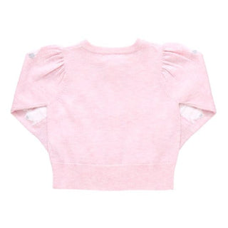 Pink Chicken Long Sleeve Constance Sweater - Bunny | Baby Riddle