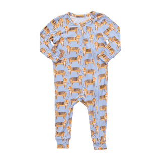 Bamboo Convertible Footie Romper - Tigers Pink Chicken Size: 0-3 Months