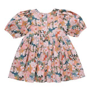 Cotton Evelyn Dress - Watercolor Floral Baby & Toddler Dresses Pink Chicken Size: 2T