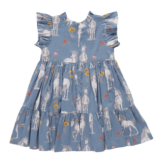 Cotton Jennifer Dress - Unicorn Field Baby & Toddler Dresses Pink Chicken Size: 2T