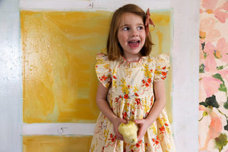 Pink Chicken Jennifer Dress - Yellow Chicks | Baby Riddle