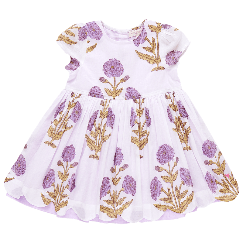 Pink Chicken Marisol Dress - Lavender Dandelion| Baby Riddle