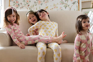 Bamboo Long Sleeve Pajama Set - Chicks Pink Chicken Size: 2T