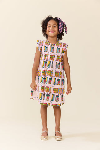 Ruffle Sleeve Stevie Dress - Juice Boxes