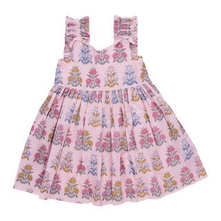 Pink Chicken Via Dress - Pink Flowerette | Baby Riddle