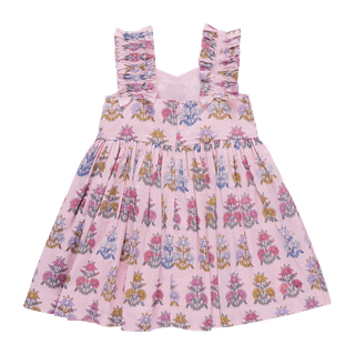 Cotton Via Dress - Pink Flowerette Pink Chicken Size: 2T