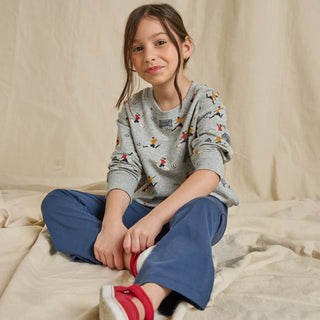 Cotton Long Sleeve Play Sweatshirt - Mini Soccer Players Coop Kids by Pink Chicken
