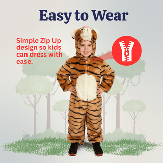 Plush Tiger Costume - Kids Dress Up America
