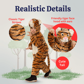 Plush Tiger Costume - Kids Dress Up America