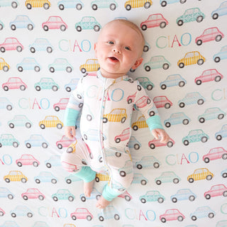 Bamboo Convertible Footie Romper - Ciao (Cars)Posh PeanutSize: 3-6 Months